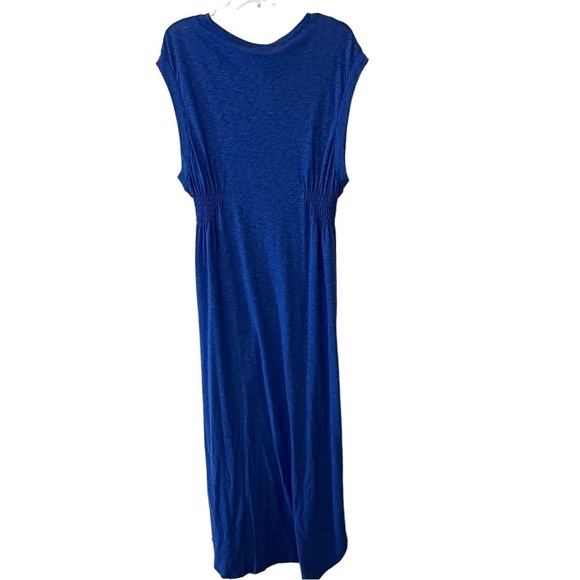 NWT Vitamin A Florence Eco Cotton Long Dress Swimsuit Cover Up in Blue S - Picture 7 of 13